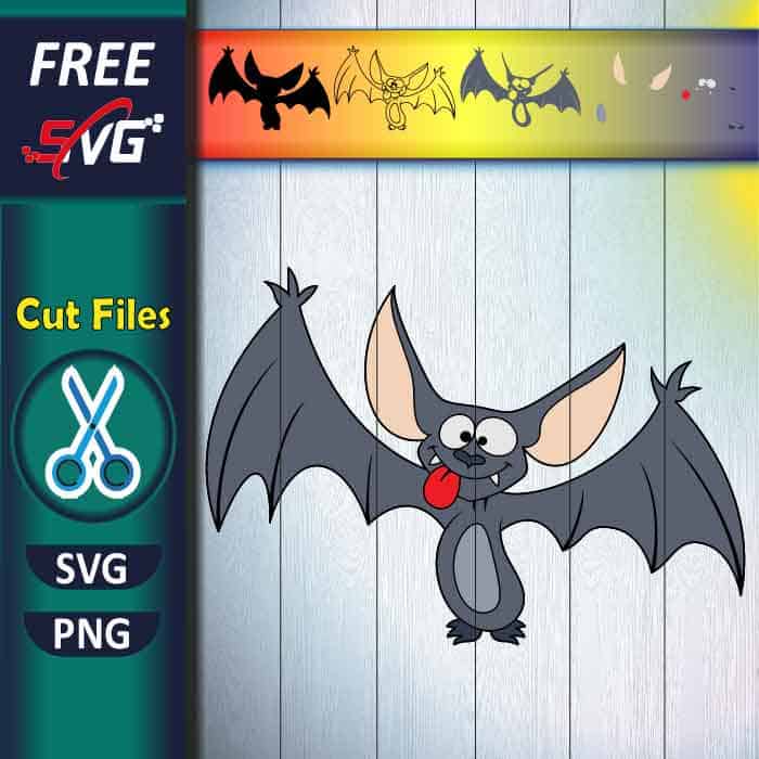 Crazy Bat SVG free - Funny Bat - Halloween Bat SVG