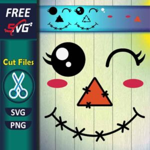 Scarecrow_Face SVG free for Cricut - Funny Halloween SVG