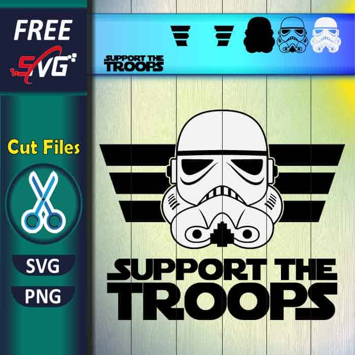 Support the Troops Storm Trooper SVG free