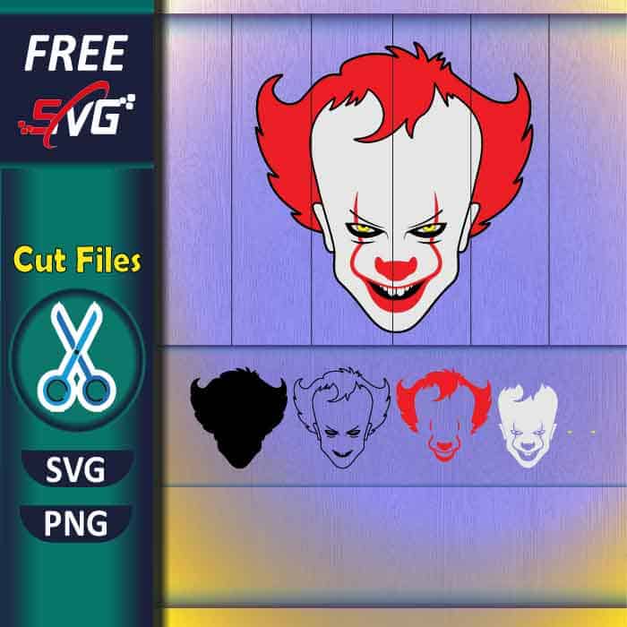 pennywise_svg_free-pennywise_face_layered_svg_for_cricut