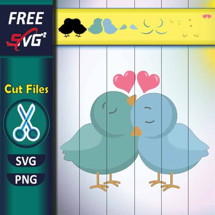 A Couple of Love Birds SVG free - Valentine's Day SVG