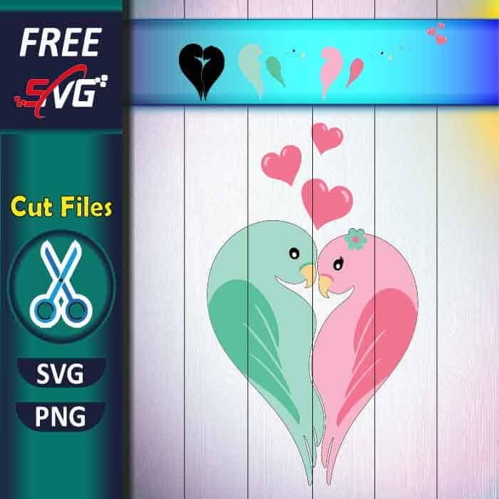 Valentine’s Birds SVG free - A Pair of Love Birds SVG