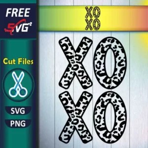 Leopard Print XOXO SVG free - Valentine's Day Shirt SVG