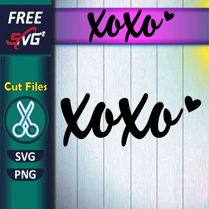 XOXO SVG free - Valentine's Day Shirt SVG for Cricut