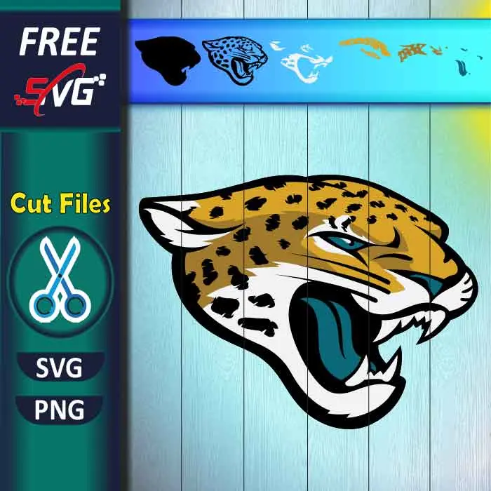 Jacksonville Jaguars logo layered SVG free - Jaguars NFL logo