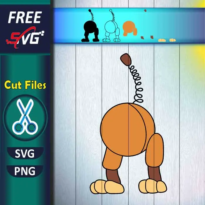 Slinky Dog Rump SVG Free - Disney Toy Story SVG