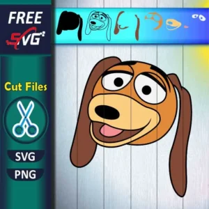 Slinky Dog Face SVG Free - Disney Toy Story SVG