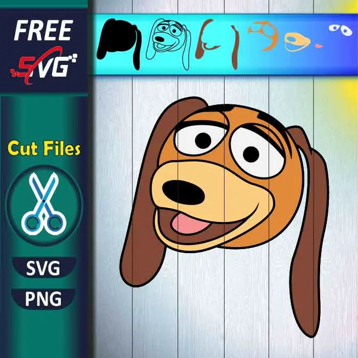 Slinky Dog Face SVG Free - Disney Toy Story SVG