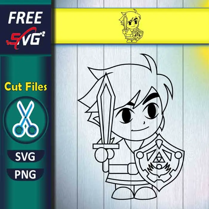 The Legend of Zelda Link SVG free