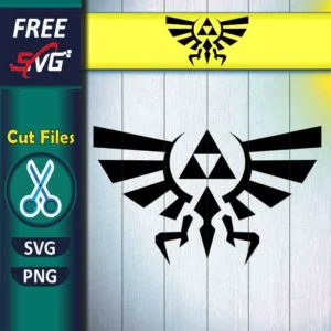 The Royal Hyrule Crest logo SVG free - Zelda SVG