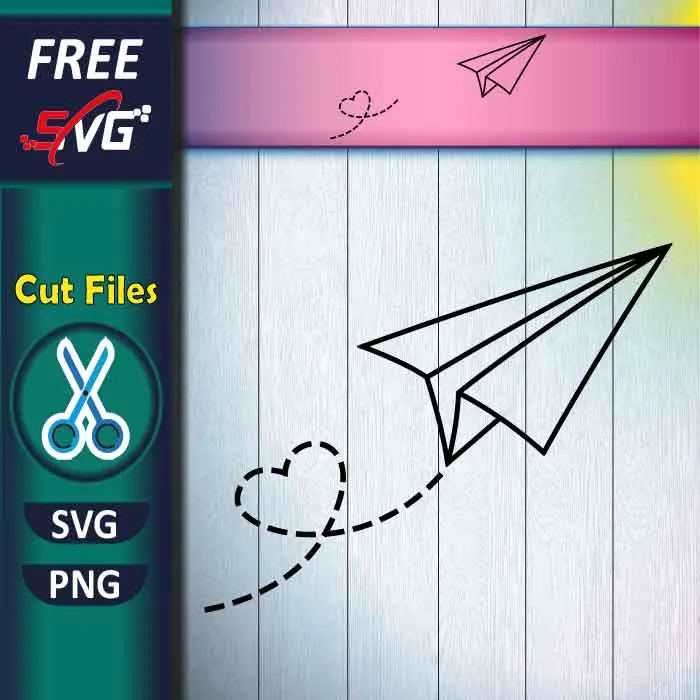 Paper Airplane SVG Free for Cricut
