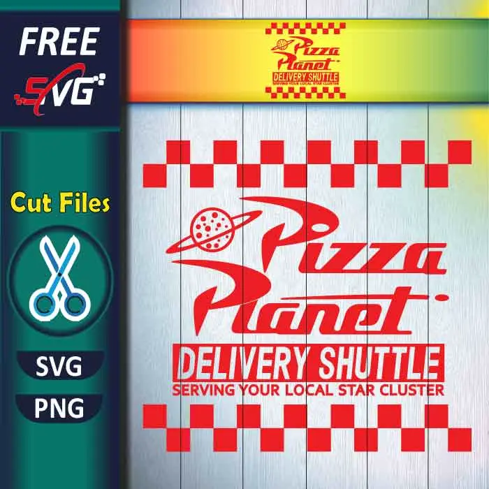 Pizza Planet SVG Free for Cricut - Disney Toy Story SVG