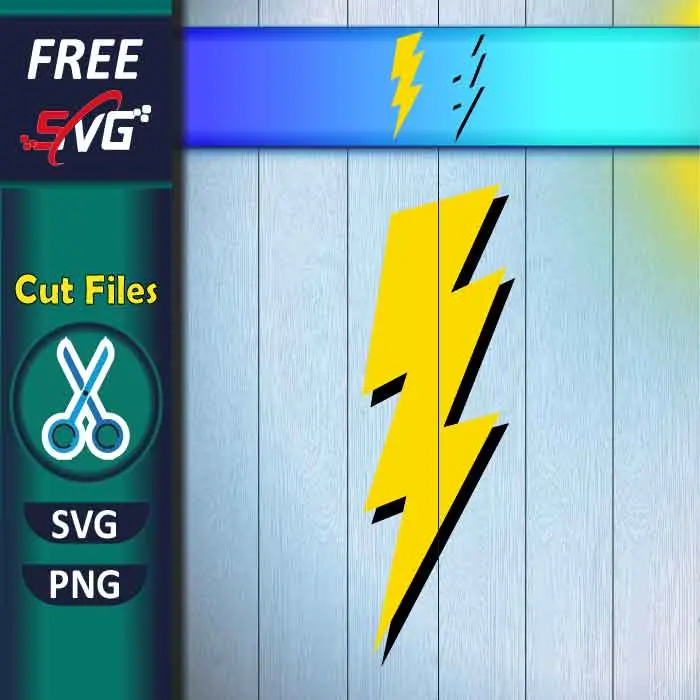 Flash Lightning Bolt SVG Free for Cricut - The Flash symbol