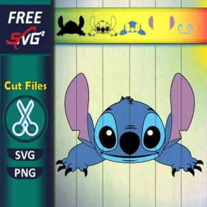Stitch Peeking SVG Free - Layered Disney Character for Cricut & Silhouette